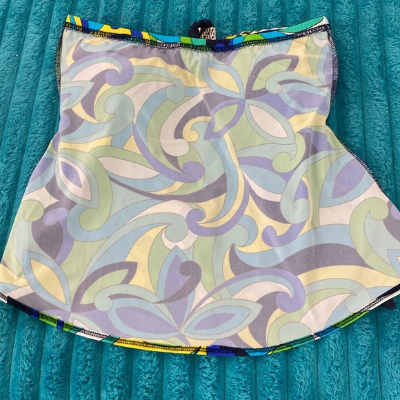Tara Grinna mod print ( Pucci like) bathing suit top size 38/medium - Picture 9 of 11